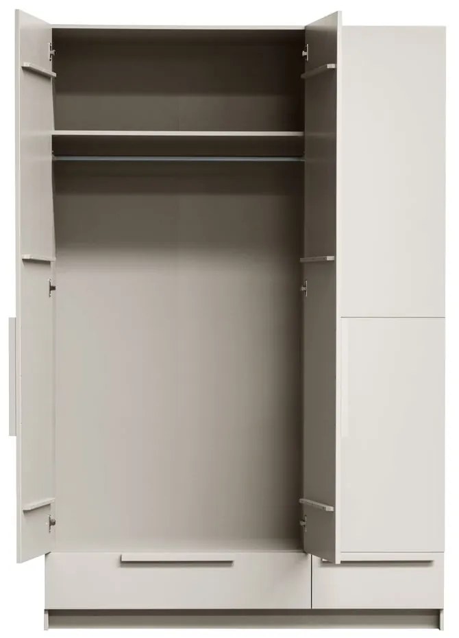 Dulap modular crem din lemn de pin 142x215 cm Pure – WOOOD