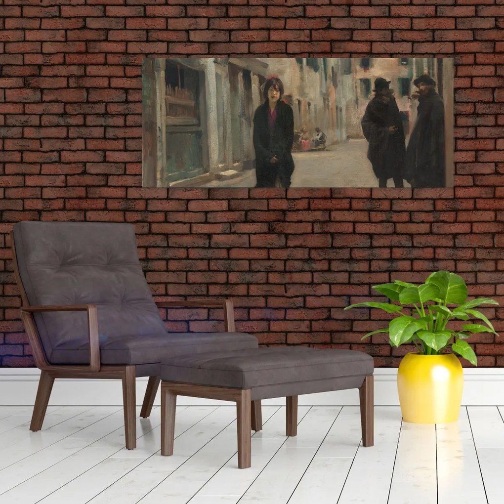 Tablou - John Singer Sargent, Street in Venice, reproducere (120x50 cm)