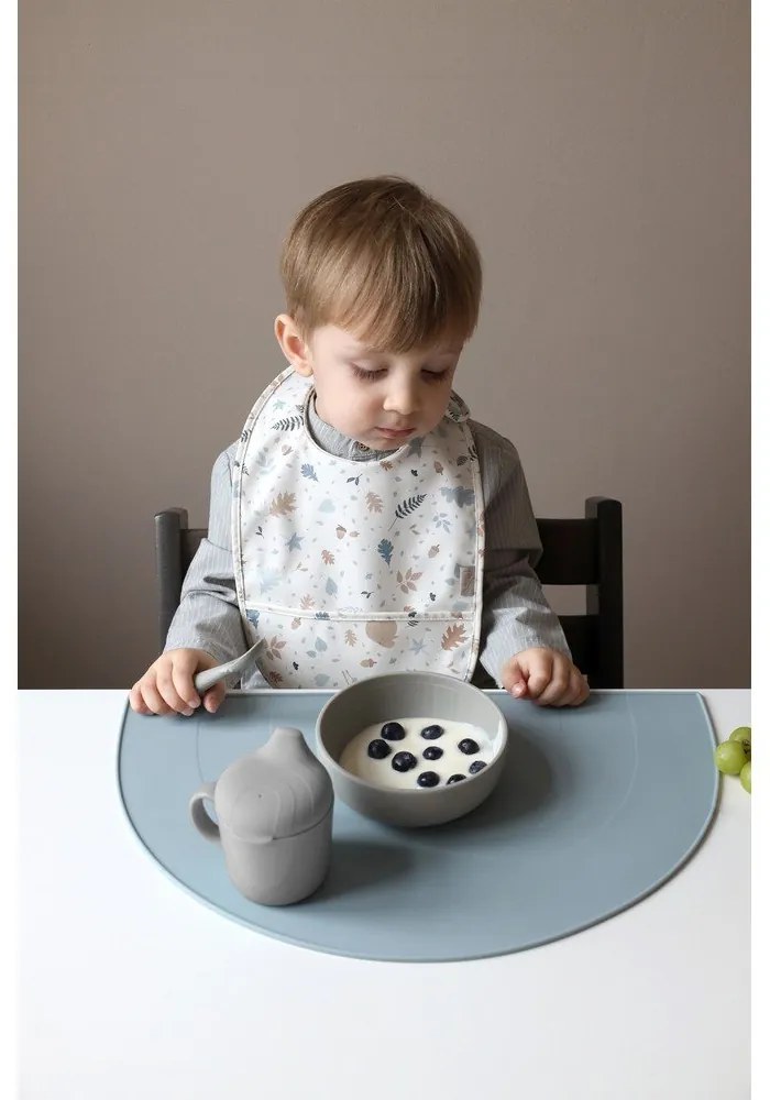 Linguri pentru copii, albastre/gri din silicon 2 buc. Midnight Mix – Cam Cam Copenhagen