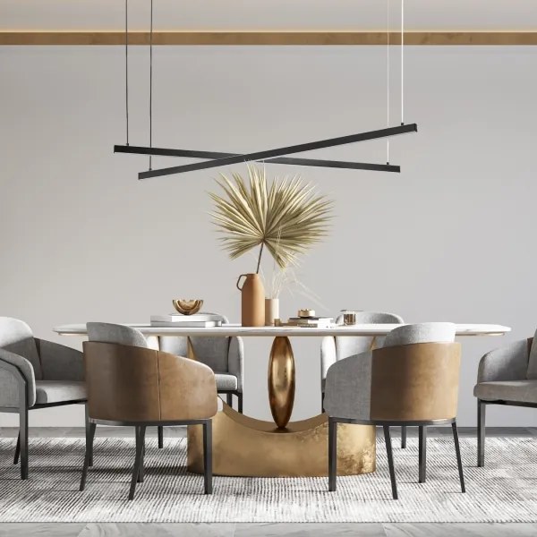 Lustră LED pe cablu Argon 8838 MIAMI LED/74W/230V 3000K negru