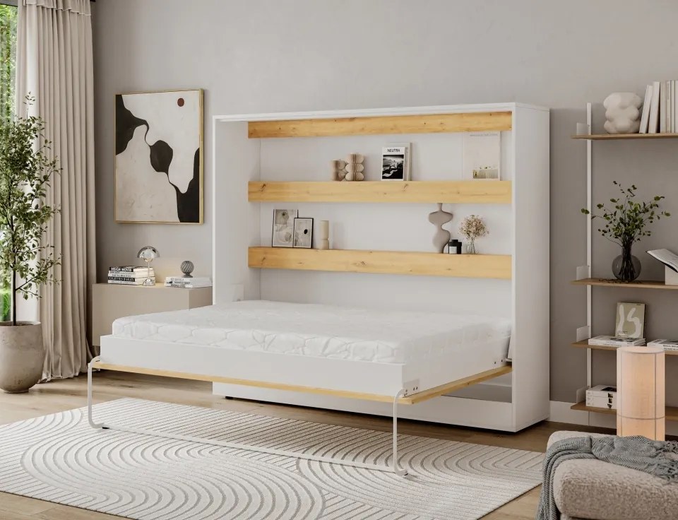 Pat rabatabil Devesto Horizontal Wall 140 Artisan Eiche, 200x140 cm – Artisan Eiche