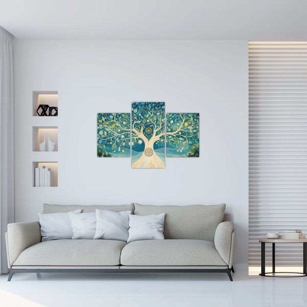 Tablou – Arbore magic cu spirale (90x60 cm)