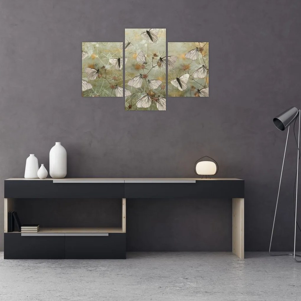 Tablou - Vintege fluturi (90x60 cm)