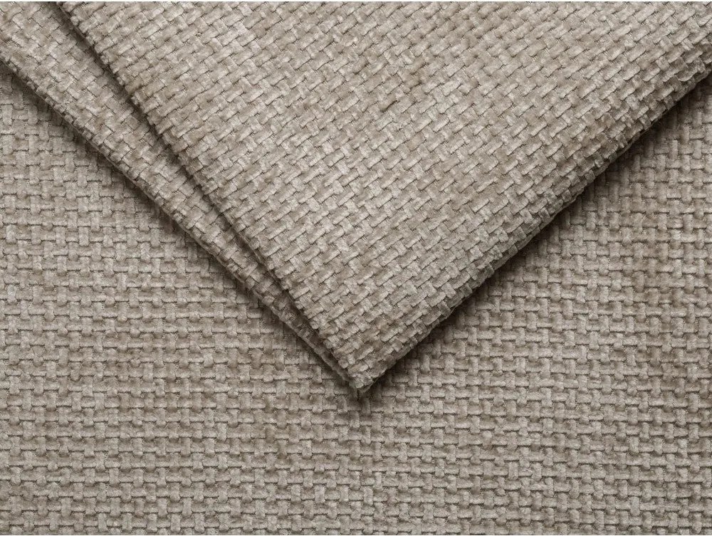 Pat matrimonial bej tapițat fără tăblie 180x200 cm Whale – Micadoni