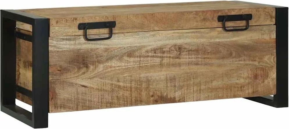 vidaXL Cufere de Depozitare Maro 80 x 30 x 30 cm Lemn masiv de mango