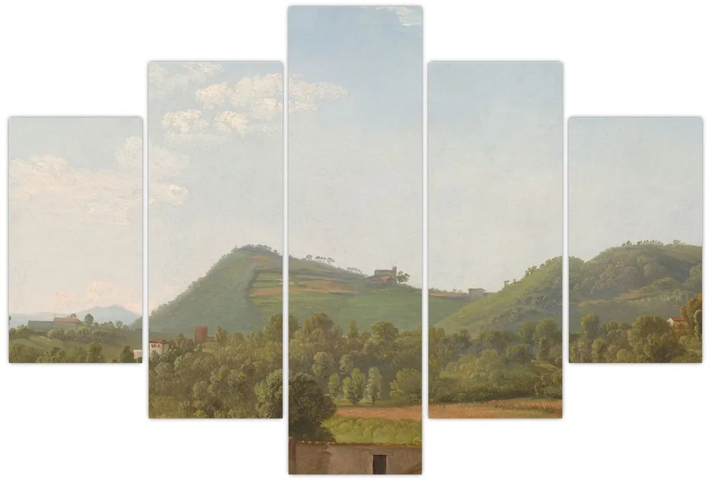Tablou - Simon Denis,  View Near Naples, reproducere (150x105 cm)