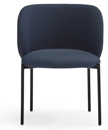 Set de scaune de sufragerie albastru închis 2 buc. tapițat Mogi – Teulat