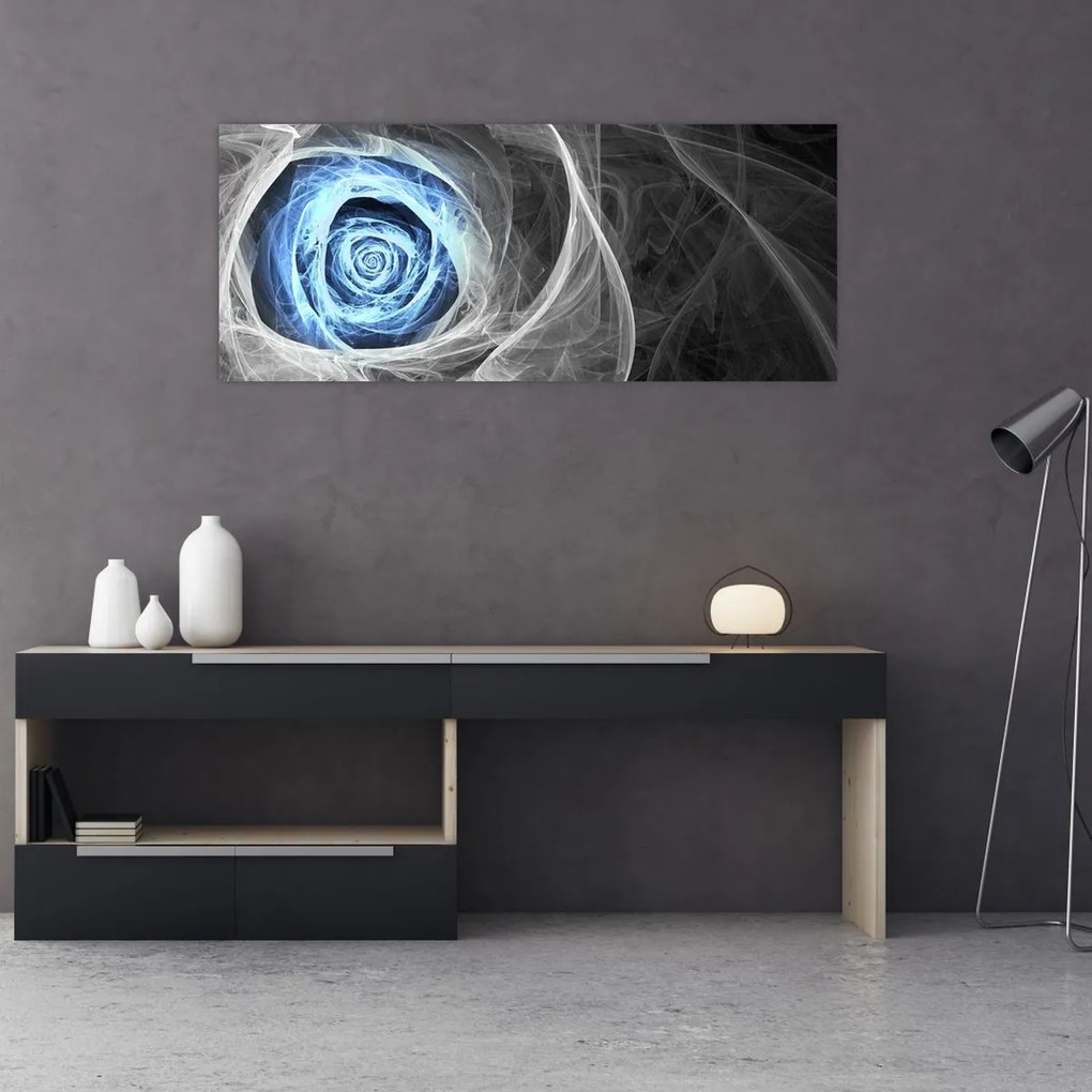 Tablou - Abstract Rose Blue (120x50 cm)