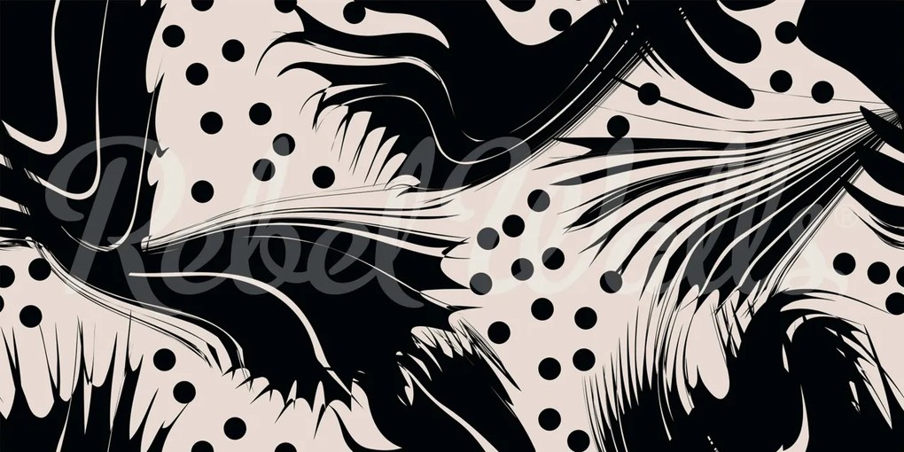 Fototapet, Modern Graphic, Graphite, Rebel Walls