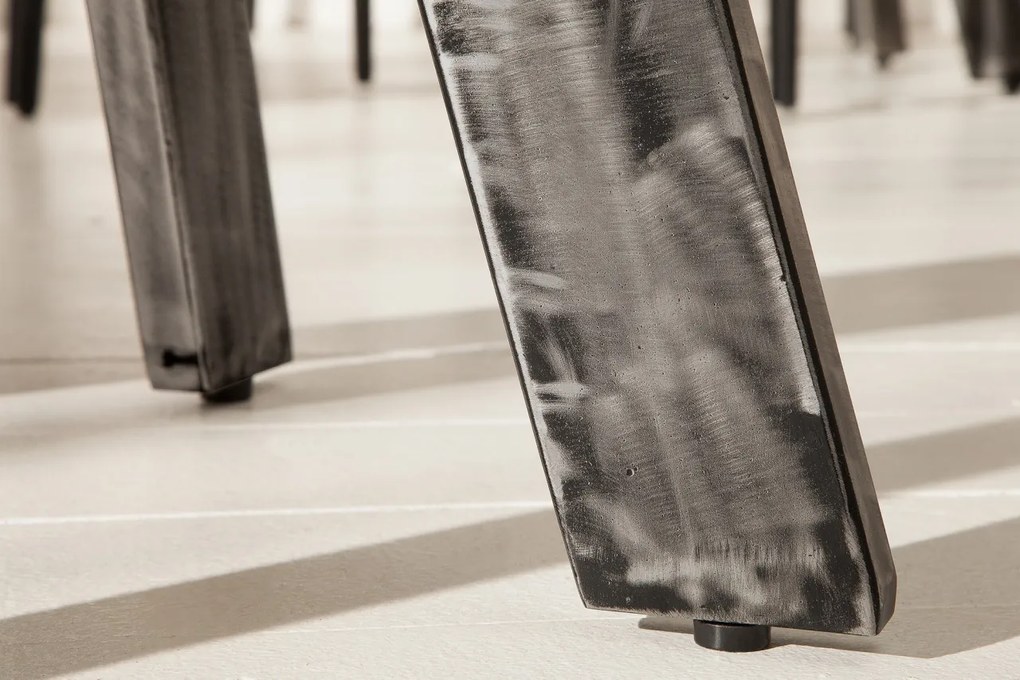 Masa rotunda, Masa bistro Iron Craft mango gri, 80cm