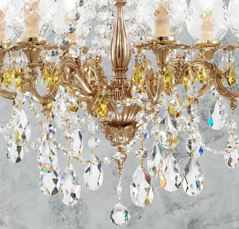Candelabru LUX realizat manual cu cristale Scholer Queen 8L