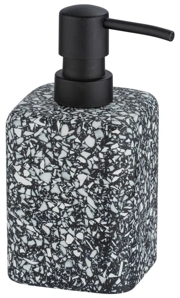 Dispenser/dozator săpun Wenko Terrazzo, negru