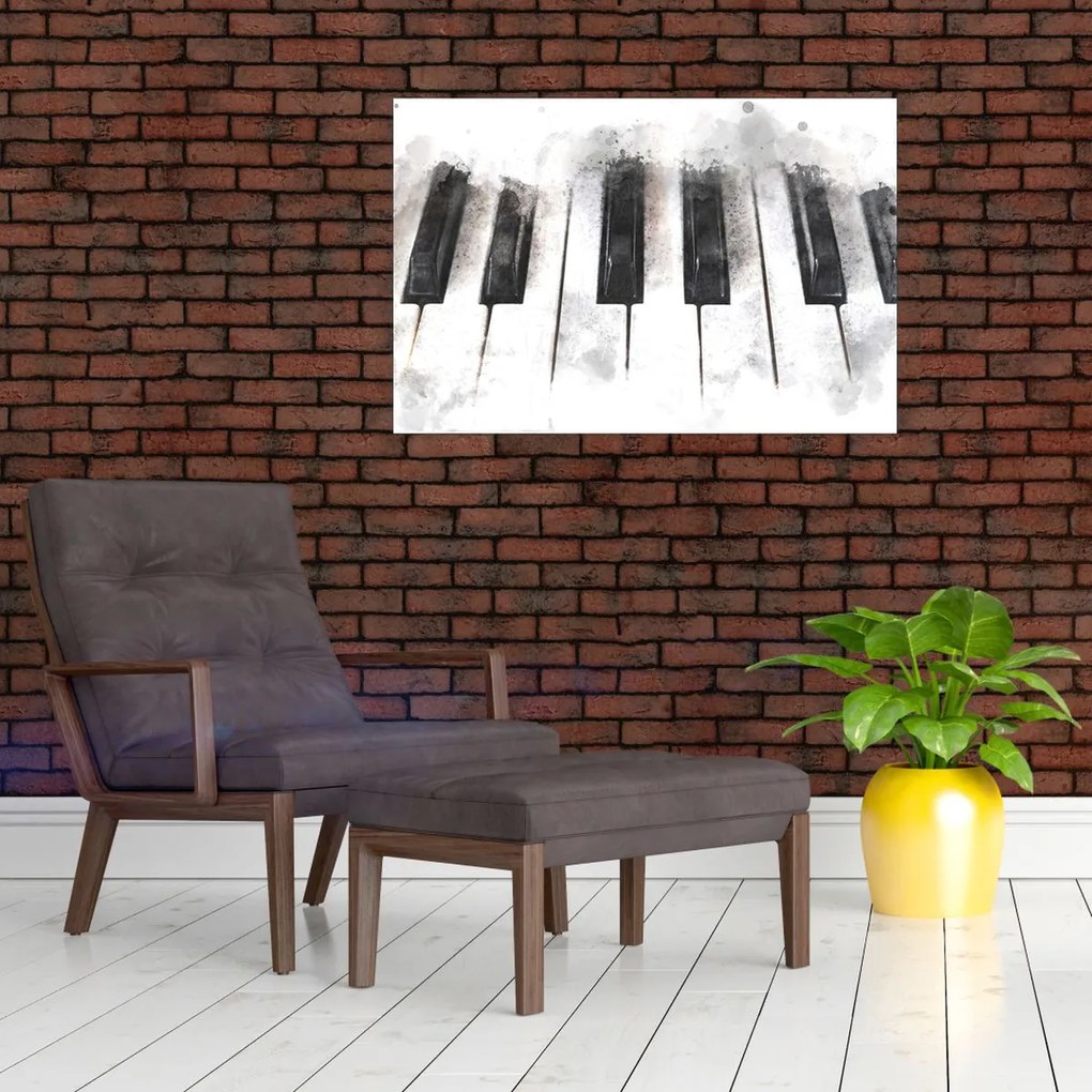 Tablou - Pian, acuarelă (90x60 cm)