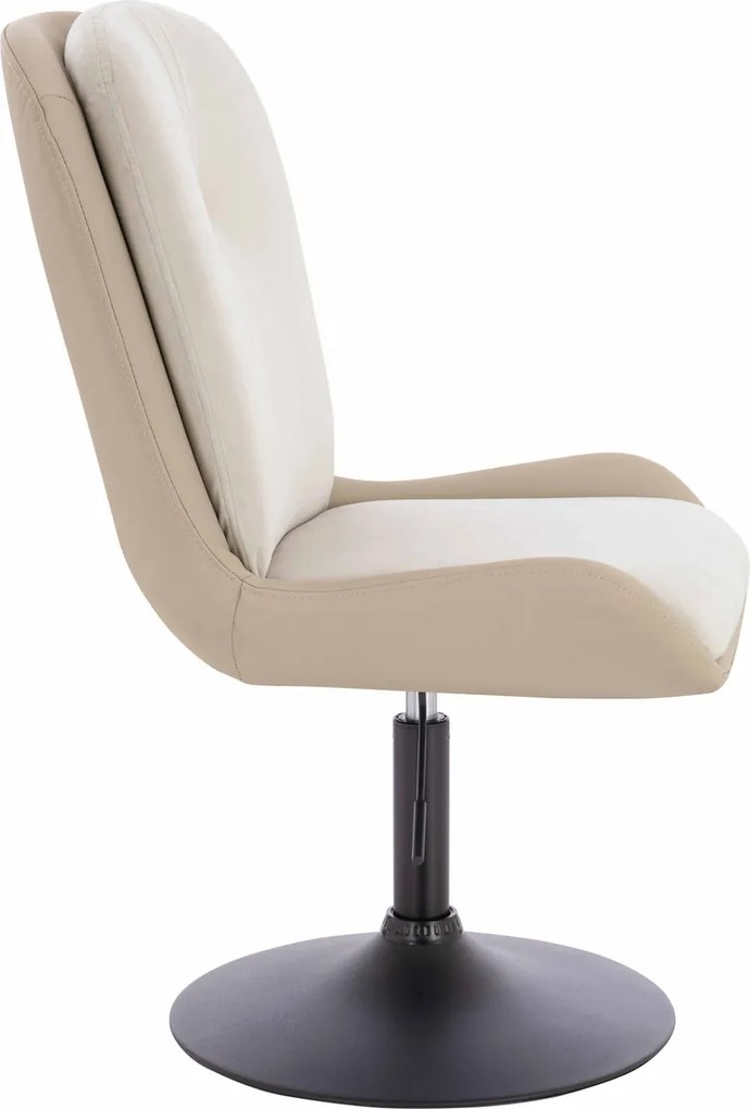 HR690N Scaun Velvet&amp;soft Piele Pu Cremos/Cremos Bază Neagră