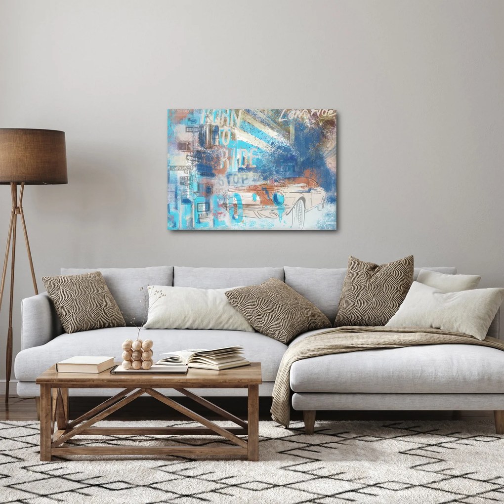 Tablou - Născut să călătorească (70x50 cm)