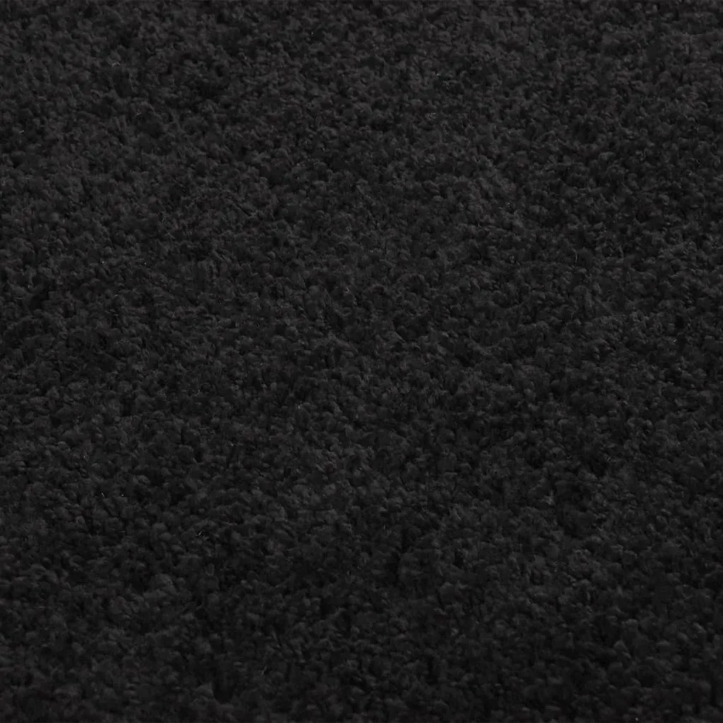 Covor Shaggy, fir lung, negru, 120x170 cm Negru, 120 x 170 cm