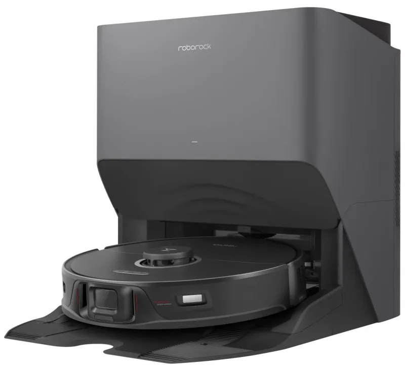 Robot aspirator cu statie automatizata Roborock S8 Pro Ultra, 50W, Wi-Fi, 6000Pa, 750ml, 300m2, Autonomie pana la 180 min, Turbo, Control vocal, Negru
