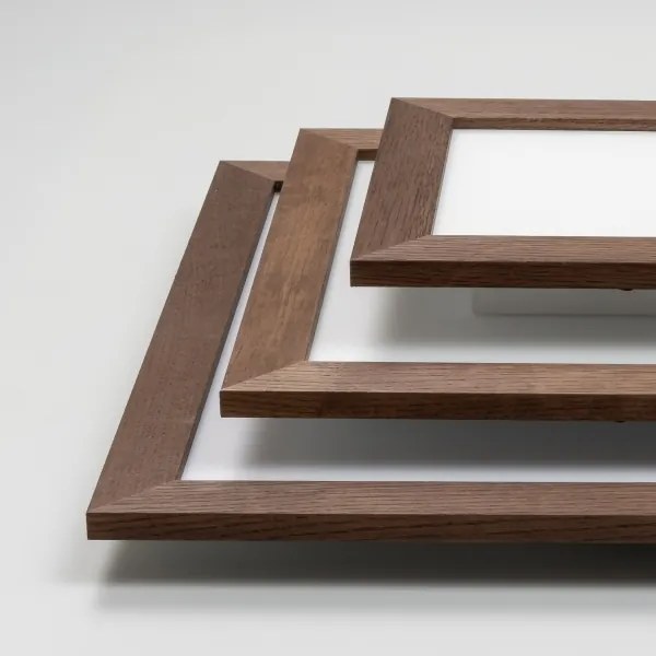 Brilagi - Plafonieră LED dimabilă SLIMFRAME WOOD, 36W, 230V, 49,5 x 49,5 cm + telecomandă