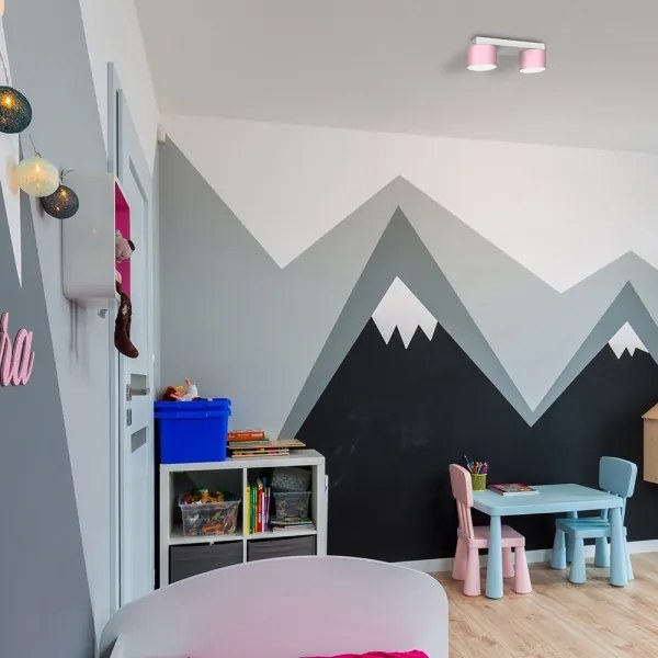 Plafonieră DIXIE 2xGX53/11W/230V roz