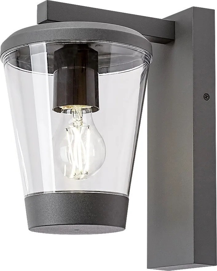 Aplica de perete pentru iluminat exterior design modern IP44 Savano antracit