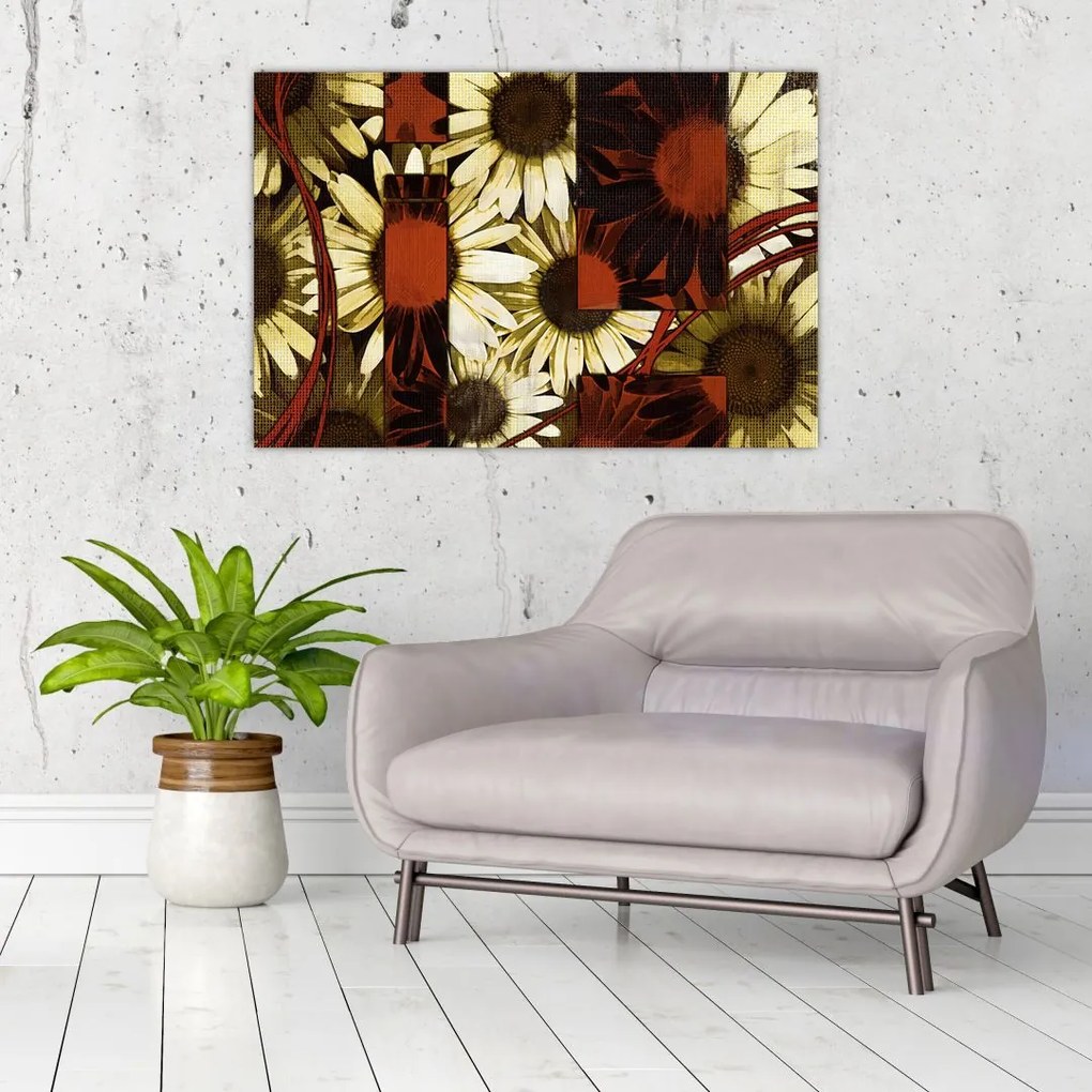 Tablou cu flori (90x60 cm)