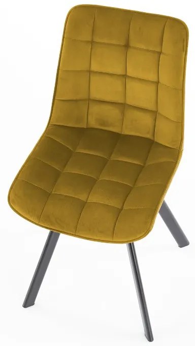 Scaun de sufragerie Nissau (mustar). Promo -7%. 1008233