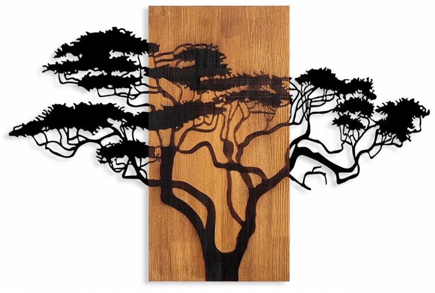 Accesoriu Decorativ de Perete Acacia Tree - 387, Lemn / Metal