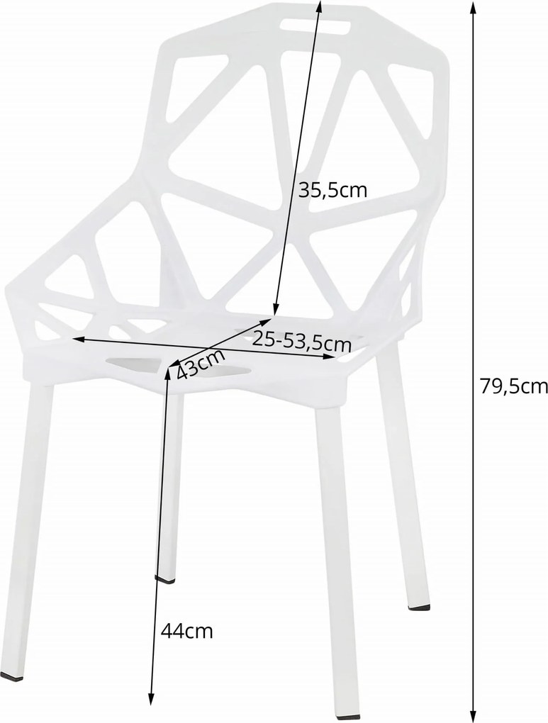 Set de masa 1 + 4, masa TESSA 120x60 cm neagra/decor stejar + scaun plastic negru ESSEN