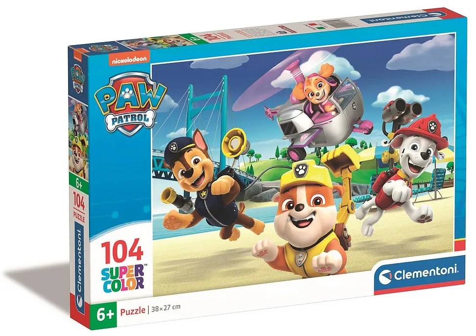 Patrula Cățelușilor Squad Puzzle Clementoni cu 104 piese