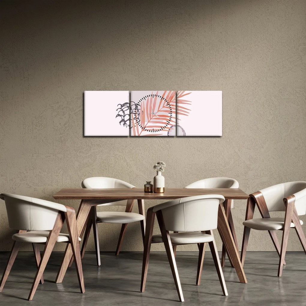 Tablou - Minimalism violet N⁰3 (cu ceas) (90x30 cm)