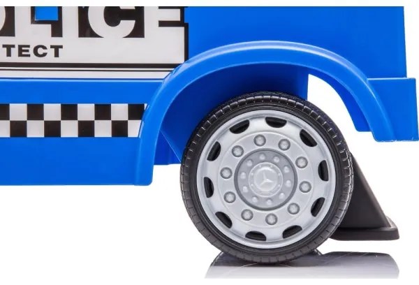 Bicicletă fără pedale Mercedes C-Class mașină de poliție, albastru