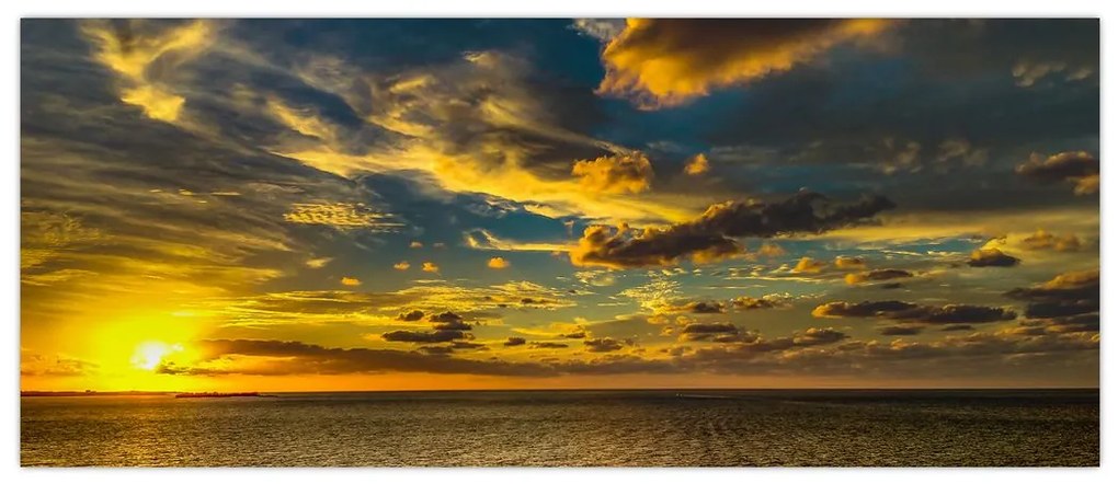 Apus de soare la mare (120x50 cm)