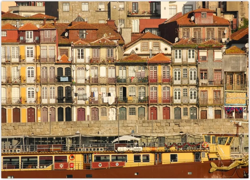 Tablou - Cartierul Waterfront, Portugalia (70x50 cm)