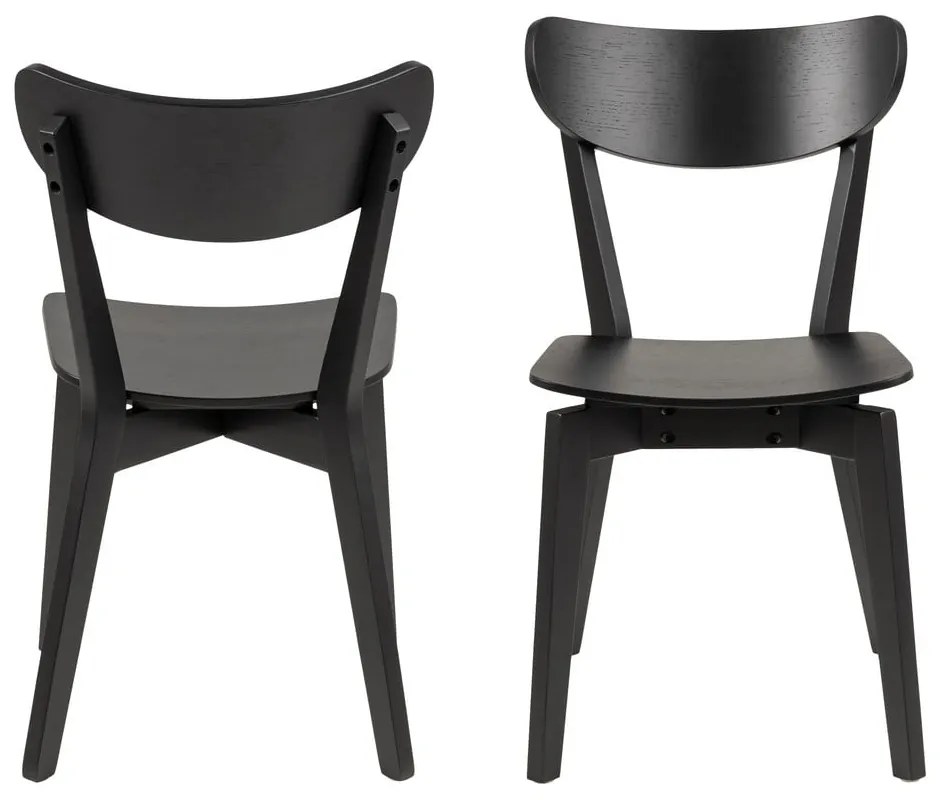 Scaun de dining Actona Roxby, negru