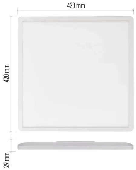 Plafonieră LED FLORI LED/22W/230V 4000K alb 42x42 cm