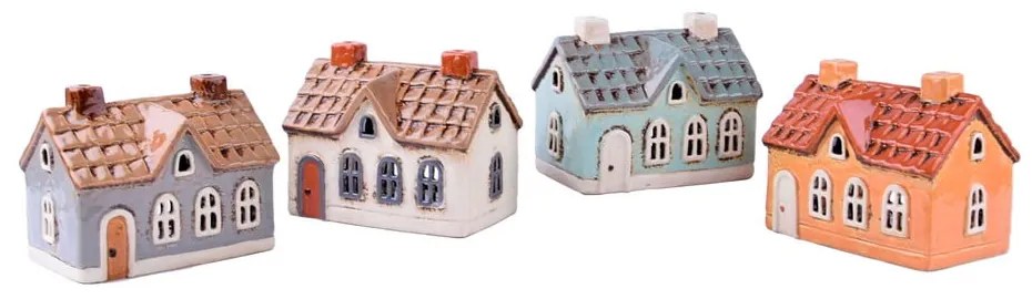 Sfeșnice din ceramică 4 buc. House – Ego Dekor