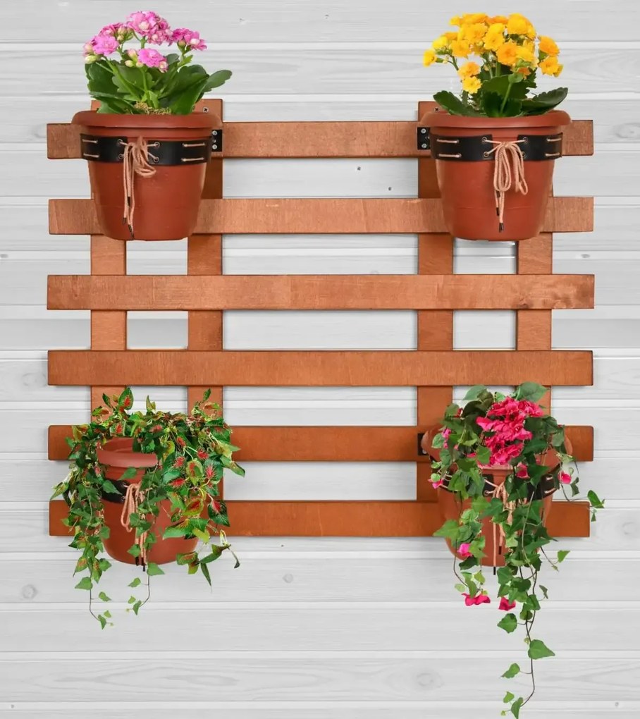 Raft flori Porto Homs 72 X 52 X 8 cm, maro