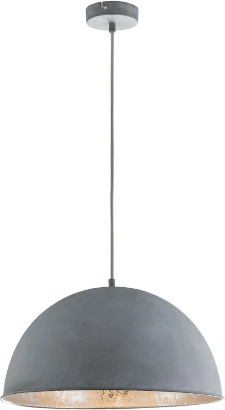 Lustra tip pendul Miram fier, gri, 1 bec, 230 V, diametru 41 cm