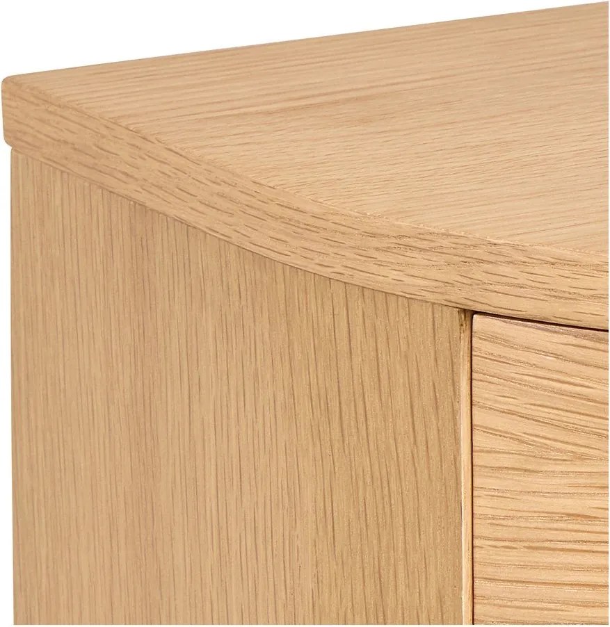 Noptieră în culoare naturală deschisă cu aspect de lemn de stejar Paron – Actona