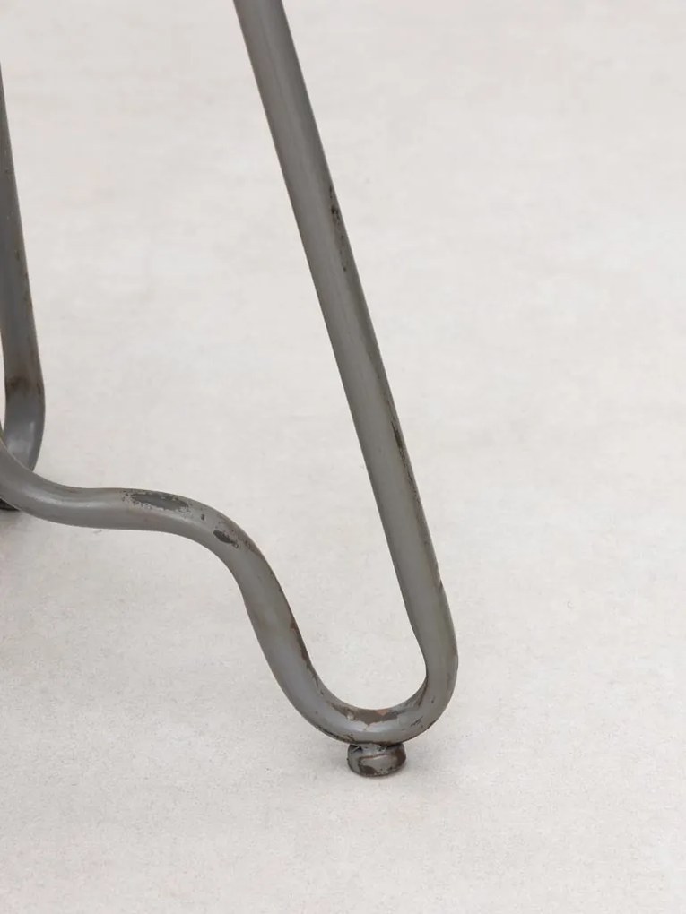 Scaun de bar, din metal, cu aspect vintage Valery