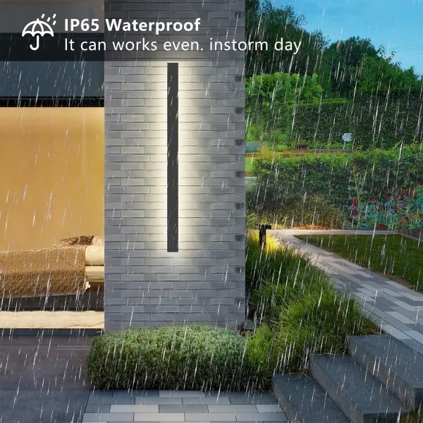 Brilagi - Aplica LED de exterior LINEAR LED/22W/230V 3000K IP65 antracit