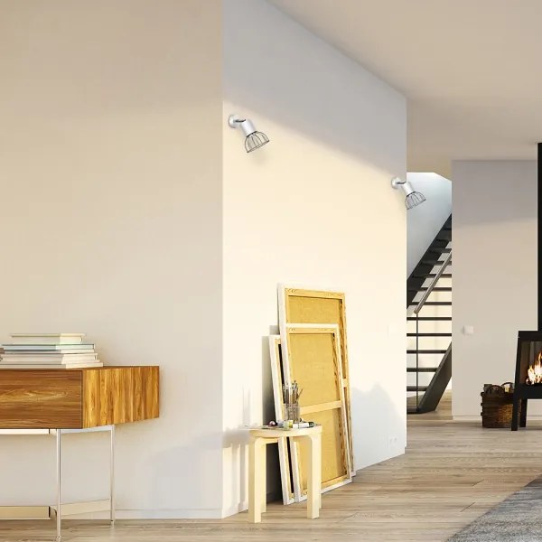 Spot de perete DANTE 1xGU10/25W/230V alb/crom lucios