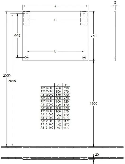 Oglinda Villeroy&amp;Boch More to See, 70x75cm, A3107000