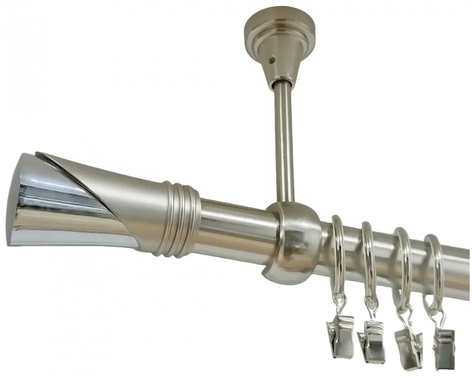 Galerie simpla tavan DUNCAN - 25mm - INOX (Alege marime: 120 cm)
