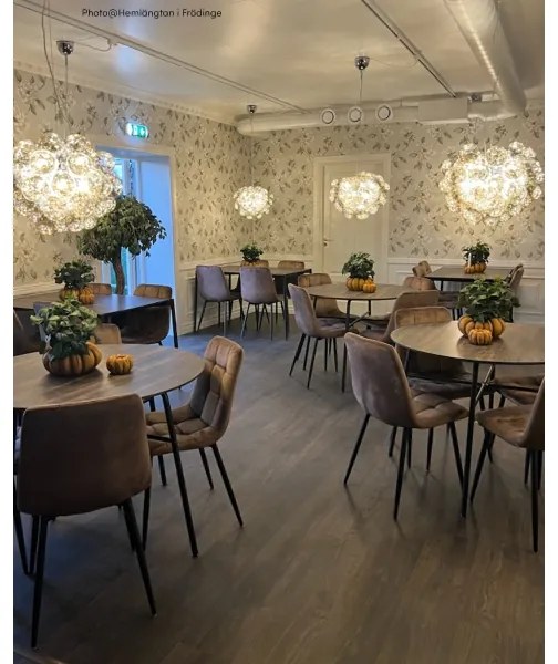 Lustră pe cablu ByRydens 4200440-5503 GROSS 8xG9/4W/230V fumuriu/maro