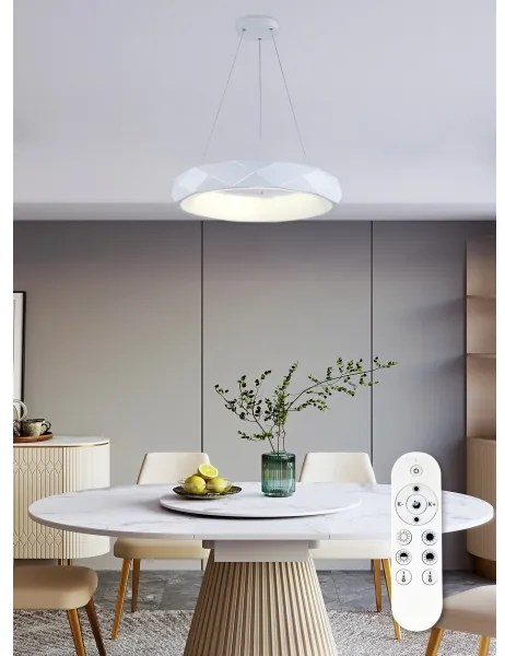 Lustră LED pe cablu dimabilă LED/45W/230V albă Top Light + telecomandă