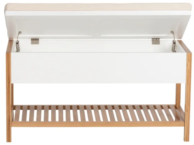 Expedo Banca NATHALIE, 90x52x35, alb/natural/bej