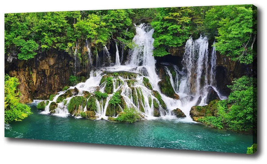 Tablou pe pânză Cascada în munți