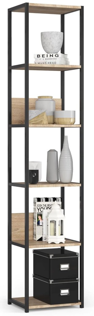 Raft Loriana (negru + stejar sonoma). 1070985
