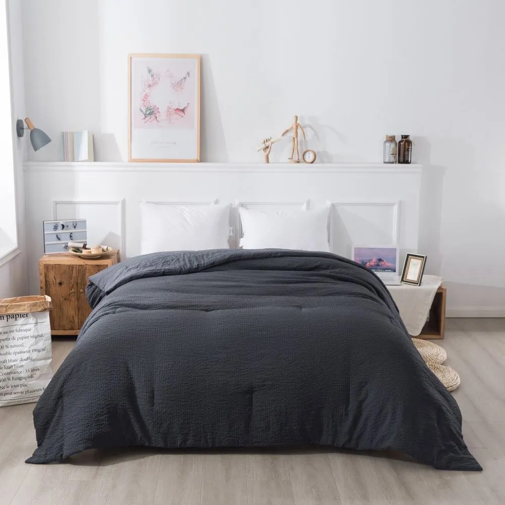 Cuvertura pat gri inchis 5110 Century 230x250 cm